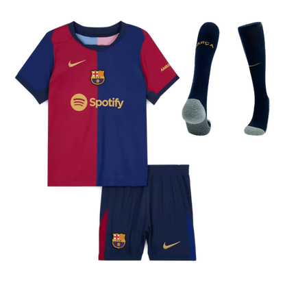 Barcelona Home Kids Soccer Jerseys Full Kit 2024/25