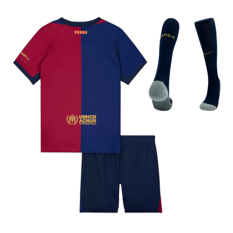 Barcelona Home Kids Soccer Jerseys Full Kit 2024/25