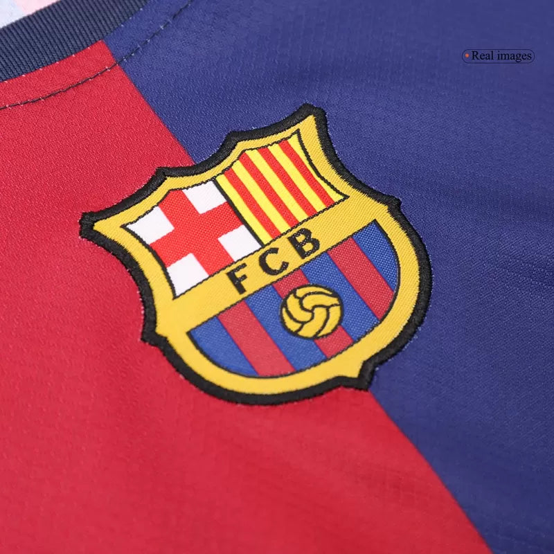 Barcelona Home Kids Soccer Jerseys Full Kit 2024/25